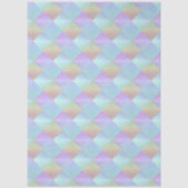Pastel Vierkantjes Patroon Tissuepapier (Voorkant)