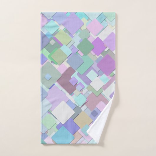 pastel vierkantsbadhanddoekset bad handdoek (Handdoek)