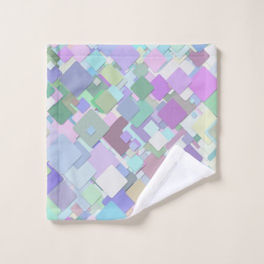 pastel vierkantsbadhanddoekset bad handdoek (Wasdoekje)