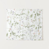 Pastel Vintage Bloemen Wandkleed (Voorkant (horizontaal))