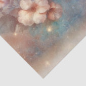 Pastel Vintage Flowers & Hummingbird Decoupage Tissuepapier (Detail)