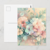 Pastel Vintages Roses Briefkaart (Voorkant / Achterkant)
