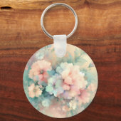 Pastel Vintages Roses  Sleutelhanger (Achterkant)
