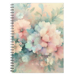 Pastel Vintages Roses Spiral Photo Notebook Notitieboek