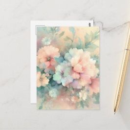 Pastel Vintages Rozen Briefkaart