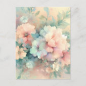 Pastel Vintages Rozen Briefkaart (Voorkant)