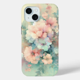 Pastel Vintages Rozen iPhone 15 Case