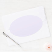 Pastel Violet 2 Ovale Sticker (Envelop)