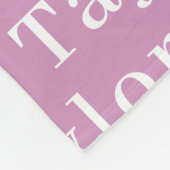 Pastel Violet Cute Persoonlijke herstellingname Fleece Deken (Hoek)