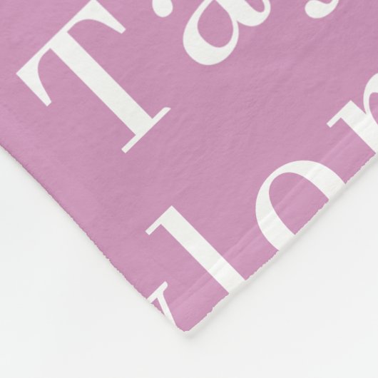 Pastel Violet Cute Persoonlijke herstellingname Fleece Deken (Hoek)