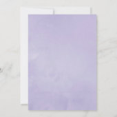 Pastel Violet en Plum Floral Heilige Communie Kaart (Achterkant)