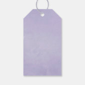 Pastel Violet Floral Cadeaulabel (Achterkant)