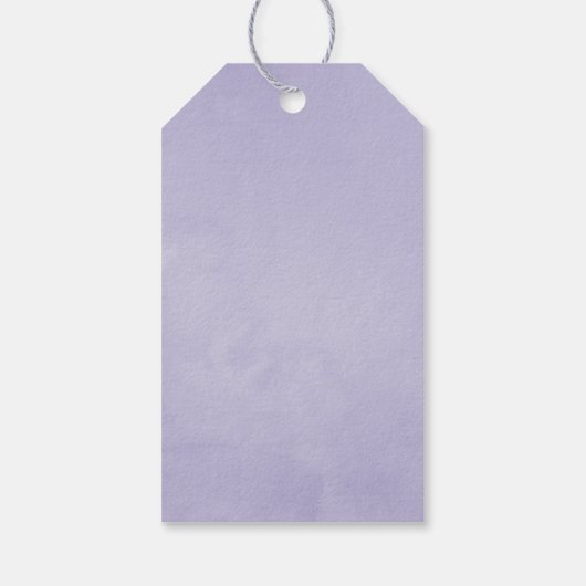 Pastel Violet Floral Cadeaulabel (Achterkant)