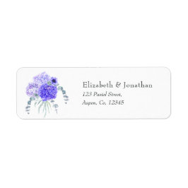 Pastel Violet Floral Etiket