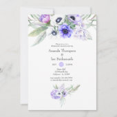 Pastel Violet Floral Weddenschap Bridesmaids Lunch Kaart (Voorkant)