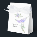 Pastel Violet Floral Wedding Bedankdoosjes<br><div class="desc">Anemone floral bruiloft bevoordeelt dozen in pastelviolettinten.</div>