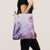 Pastel Violet Flower Garden Tas (Dichtbij)