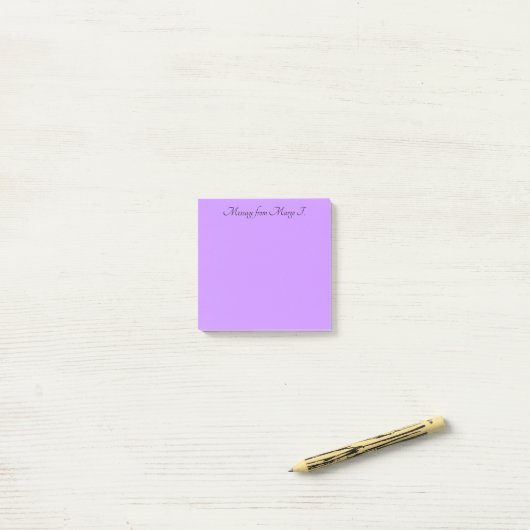 Pastel Violet Post-it® Notes (Op bureau)