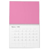 Pastel Violet, Roze Daisy, Roze Rose, Kalender (Feb 2026)