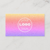 Pastel visitekaartje sjabloon, holografische eenho (Voorkant)