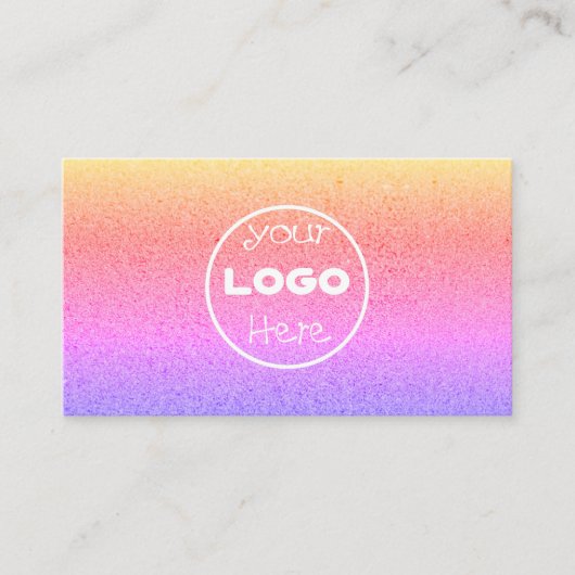 Pastel visitekaartje sjabloon, holografische eenho (Voorkant)