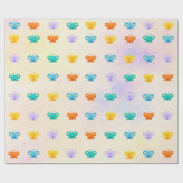 Pastel Vlinder Cadeauverpakking – Kawaii Inpakpapi Cadeaupapier
