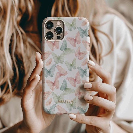 Pastel Vlinder Case-Mate iPhone Case