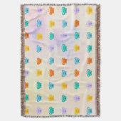 Pastel Vlinder  Deken (Voorkant Verticaal)