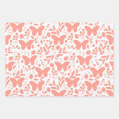 Pastel Vlinder Gele Bloemen Inpakpapier Vel (Voorkant 3)