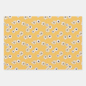 Pastel Vlinder Gele Bloemen Inpakpapier Vel (Voorkant 2)