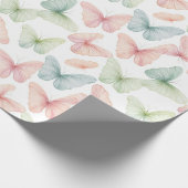 Pastel Vlinder Inpakpapier (Hoek)
