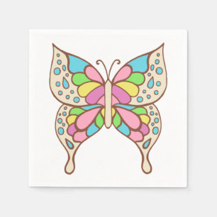 Pastel Vlinder Servetten