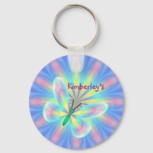 Pastel-vlinder Sleutelhanger