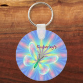 Pastel-vlinder Sleutelhanger (Voorkant)
