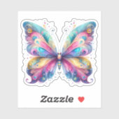 Pastel vlinder sticker Stickers (Vel)