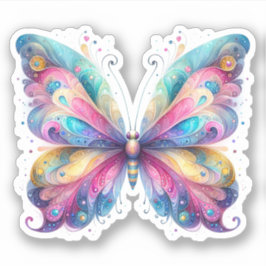 Pastel vlinder sticker Stickers