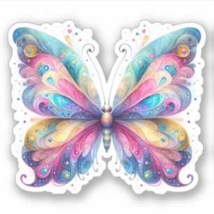 Pastel vlinder sticker Stickers