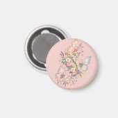 Pastel Vlinder Verjaardags Tuin Magneet (Voorkant / Achterkant)