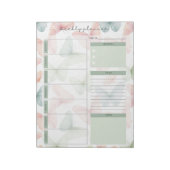 Pastel Vlinder Weekplanner Notitieblok (Linkerzijde)