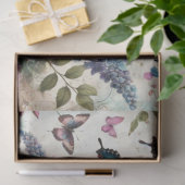 Pastel Vlinderkusjes & Blosende Bloemblaadjes Deco Tissuepapier (Geschenk)
