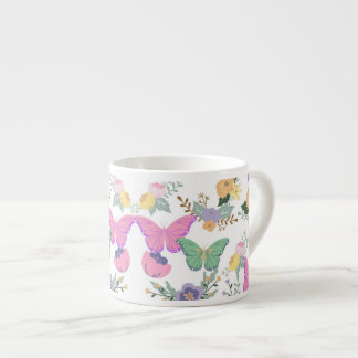 Pastel Vlinders Badkamer Cup Espresso Kop