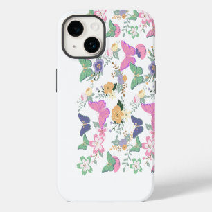 Pastel Vlinders Bloem Hoes-Case-Mate iPhone 14 Hoesje