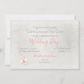  pastel vlinders bruiloft kaart (Voorkant)