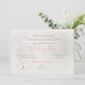  pastel vlinders bruiloft kaart (Staand voorkant)