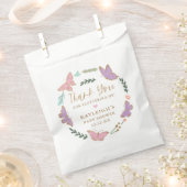 pastel vlinders cirkel Lijst dank u Bedankzakje (Geknipt)