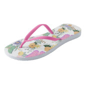 Pastel vlinders dames Teenslippers (Schuin)