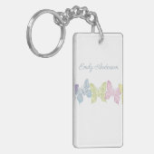 Pastel vlinders foto sleutelhanger (Voorkant Links)