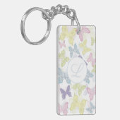 Pastel vlinders foto sleutelhanger (Voorkant Links)