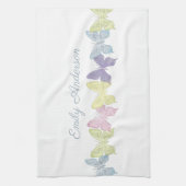 Pastel Vlinders Keukenhanddoek 40cm x 60cm (Verticaal)