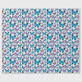 Pastel Vlinders Kleurrijk Cadeau Cadeaupapier (Vlak)